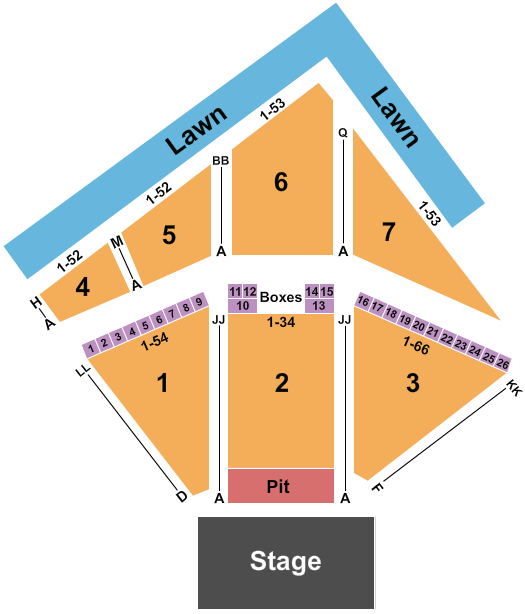 Red Hat Amphitheater beabadoobee Seating Chart